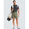 imageG Gradual Mens Casual Shorts 7 Lightweight Golf Shorts for Men Stretch with 3 Pockets Quick Dry Breathable Work ShortsGrey Sage