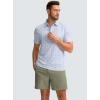 imageG Gradual Mens Casual Shorts 7 Lightweight Golf Shorts for Men Stretch with 3 Pockets Quick Dry Breathable Work ShortsGrey Sage