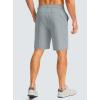 imageG Gradual Mens Casual Shorts 7 Lightweight Golf Shorts for Men Stretch with 3 Pockets Quick Dry Breathable Work ShortsLight Grey