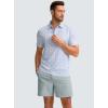 imageG Gradual Mens Casual Shorts 7 Lightweight Golf Shorts for Men Stretch with 3 Pockets Quick Dry Breathable Work ShortsLight Grey