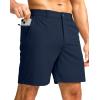 imageG Gradual Mens Casual Shorts 7 Lightweight Golf Shorts for Men Stretch with 3 Pockets Quick Dry Breathable Work ShortsNavy