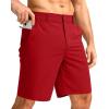 imageG Gradual Mens Casual Shorts 7 Lightweight Golf Shorts for Men Stretch with 3 Pockets Quick Dry Breathable Work ShortsRed