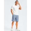imageG Gradual Mens Casual Shorts 7 Lightweight Golf Shorts for Men Stretch with 3 Pockets Quick Dry Breathable Work ShortsStone Blue