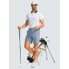 imageG Gradual Mens Casual Shorts 7 Lightweight Golf Shorts for Men Stretch with 3 Pockets Quick Dry Breathable Work ShortsStone Blue