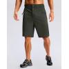 imageG Gradual Mens Casual Shorts 9 Lightweight Hiking Golf Zipper Pockets Stretch QuickDry Breathable Shorts for Travel Work Summer Dark Olive