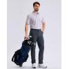 imageG Gradual Mens Golf Shirt Dry Fit Moisture Wicking Performance Short Sleeve Striped Polo Shirts for Men Dressy CasualLavender Stripe