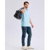 imageG Gradual Mens Golf Shirt Dry Fit Moisture Wicking Performance Short Sleeve Striped Polo Shirts for Men Dressy CasualLight Blue Stripe