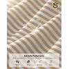 imageG Gradual Mens Golf Shirt Dry Fit Moisture Wicking Performance Short Sleeve Striped Polo Shirts for Men Dressy CasualLight Khaki Stripe