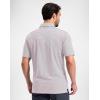 imageG Gradual Mens Golf Shirt Dry Fit Moisture Wicking Performance Short Sleeve Striped Polo Shirts for Men Dressy CasualLight Pink Blue Stripe