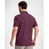imageG Gradual Mens Golf Shirt Dry Fit Moisture Wicking Performance Short Sleeve Striped Polo Shirts for Men Dressy CasualMaroon Stripe