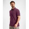 imageG Gradual Mens Golf Shirt Dry Fit Moisture Wicking Performance Short Sleeve Striped Polo Shirts for Men Dressy CasualMaroon Stripe