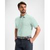 imageG Gradual Mens Golf Shirt Dry Fit Moisture Wicking Performance Short Sleeve Striped Polo Shirts for Men Dressy CasualMint Green Stripe