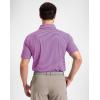 imageG Gradual Mens Golf Shirt Dry Fit Moisture Wicking Performance Short Sleeve Striped Polo Shirts for Men Dressy CasualPink Purple Stripe