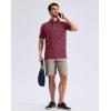 imageG Gradual Mens Golf Shirt Dry Fit Moisture Wicking Performance Short Sleeve Striped Polo Shirts for Men Dressy CasualRed Navy Stripe