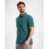 imageG Gradual Mens Golf Shirt Dry Fit Moisture Wicking Performance Short Sleeve Striped Polo Shirts for Men Dressy CasualTurquoise Stripe