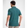 imageG Gradual Mens Golf Shirt Dry Fit Moisture Wicking Performance Short Sleeve Striped Polo Shirts for Men Dressy CasualTurquoise Stripe