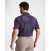 imageG Gradual Mens Golf Shirt Dry Fit Moisture Wicking Performance Short Sleeve Striped Polo Shirts for Men Dressy CasualWide Navy Stripe