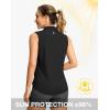imageG Gradual Sleeveless Golf Shirts for Women Collared V Neck Tennis Tank Top Cooling Polo UPF 50 Quick Dry LightweightBlack