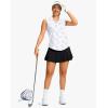 imageG Gradual Sleeveless Golf Shirts for Women Collared V Neck Tennis Tank Top Cooling Polo UPF 50 Quick Dry LightweightBlack Lines