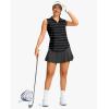 imageG Gradual Sleeveless Golf Shirts for Women Collared V Neck Tennis Tank Top Cooling Polo UPF 50 Quick Dry LightweightBlack Stripe