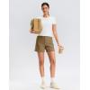 imageG Gradual Womens 5 Golf Hiking Shorts with Deep Pockets Stretchy Outdoor Womens Shorts Dressy Casual Walking TravelDeep Khaki