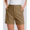 imageG Gradual Womens 5 Golf Hiking Shorts with Deep Pockets Stretchy Outdoor Womens Shorts Dressy Casual Walking TravelDeep Khaki