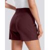imageG Gradual Womens 5 Golf Hiking Shorts with Deep Pockets Stretchy Outdoor Womens Shorts Dressy Casual Walking TravelWine