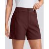 imageG Gradual Womens 5 Golf Hiking Shorts with Deep Pockets Stretchy Outdoor Womens Shorts Dressy Casual Walking TravelWine