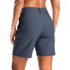 imageG Gradual Womens 7 Hiking Cargo Shorts Quick Dry Lightweight Golf Outdoor Work Summer Travel Shorts with PocketsDusty Blue