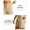 imageG Gradual Womens 7 Hiking Cargo Shorts Quick Dry Lightweight Golf Outdoor Work Summer Travel Shorts with PocketsGrey Khaki