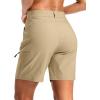 imageG Gradual Womens 7 Hiking Cargo Shorts Quick Dry Lightweight Golf Outdoor Work Summer Travel Shorts with PocketsGrey Khaki
