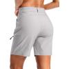 imageG Gradual Womens 7 Hiking Cargo Shorts Quick Dry Lightweight Golf Outdoor Work Summer Travel Shorts with PocketsSleet