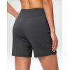 imageG Gradual Womens Athletic Shorts 6 High Waisted Stretchy Bermuda Shorts for Women Quick Dry Summer Casual ShortsAsh Dark Grey