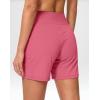 imageG Gradual Womens Athletic Shorts 6 High Waisted Stretchy Bermuda Shorts for Women Quick Dry Summer Casual ShortsBerry Rose