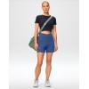imageG Gradual Womens Athletic Shorts 6 High Waisted Stretchy Bermuda Shorts for Women Quick Dry Summer Casual ShortsDeep Cobalt Blue