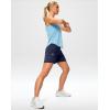 imageG Gradual Womens Athletic Shorts 6 High Waisted Stretchy Bermuda Shorts for Women Quick Dry Summer Casual ShortsDeep Navy Blue