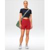 imageG Gradual Womens Athletic Shorts 6 High Waisted Stretchy Bermuda Shorts for Women Quick Dry Summer Casual ShortsRed