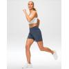 imageG Gradual Womens Athletic Shorts 6 High Waisted Stretchy Bermuda Shorts for Women Quick Dry Summer Casual ShortsStone Blue