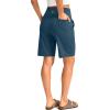 imageG Gradual Womens Bermuda Long Shorts with Pockets 9 High Waisted Knee Length Shorts for Women Walking Athletic WorkoutIndigo