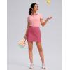 imageG Gradual Womens Golf Skirts Skort 4 Side Pockets High Waisted Stretchy Tennis Skirt with Short Athletic CasualBerry Red