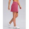 imageG Gradual Womens Golf Skirts Skort 4 Side Pockets High Waisted Stretchy Tennis Skirt with Short Athletic CasualBerry Red