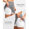 imageG Gradual Womens Golf Skirts Skort 4 Side Pockets High Waisted Stretchy Tennis Skirt with Short Athletic CasualHoundstooth