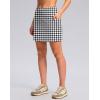 imageG Gradual Womens Golf Skirts Skort 4 Side Pockets High Waisted Stretchy Tennis Skirt with Short Athletic CasualHoundstooth