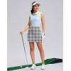 imageG Gradual Womens Golf Skirts Skort 4 Side Pockets High Waisted Stretchy Tennis Skirt with Short Athletic CasualHoundstooth
