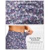imageG Gradual Womens Golf Skirts Skort 4 Side Pockets High Waisted Stretchy Tennis Skirt with Short Athletic CasualPink Purple Floral