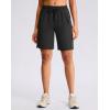 imageG Gradual Womens Hiking Shorts 2 Zipper Pockets Quick Dry Lightweight 9 Bermuda Cargo Shorts Water Resistant Athletic WalkBlack