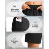 imageG Gradual Womens Hiking Shorts 2 Zipper Pockets Quick Dry Lightweight 9 Bermuda Cargo Shorts Water Resistant Athletic WalkBlack