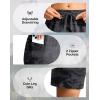 imageG Gradual Womens Hiking Shorts 2 Zipper Pockets Quick Dry Lightweight 9 Bermuda Cargo Shorts Water Resistant Athletic WalkBlack Camo
