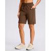imageG Gradual Womens Hiking Shorts 2 Zipper Pockets Quick Dry Lightweight 9 Bermuda Cargo Shorts Water Resistant Athletic WalkChestnut Brown