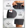 imageG Gradual Womens Hiking Shorts 2 Zipper Pockets Quick Dry Lightweight 9 Bermuda Cargo Shorts Water Resistant Athletic WalkDark Grey